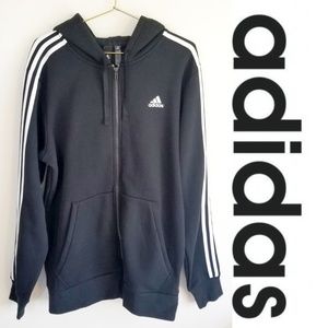 NWT Black Adidas Zip-Up Hoodie